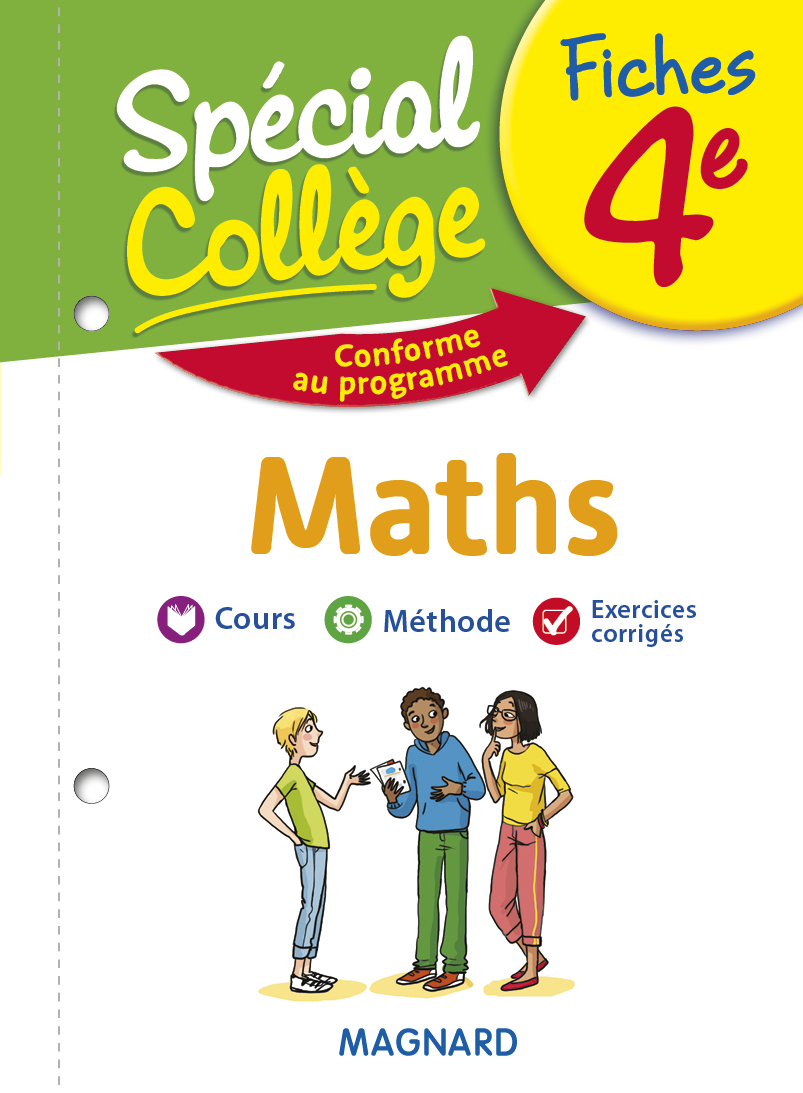 Couverture du livre Spécial Collège - Fiches Maths 4e