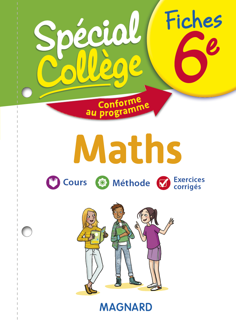 Couverture du livre Spécial Collège - Fiches Maths 6e